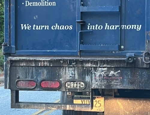 Five Words On A Dump Truck